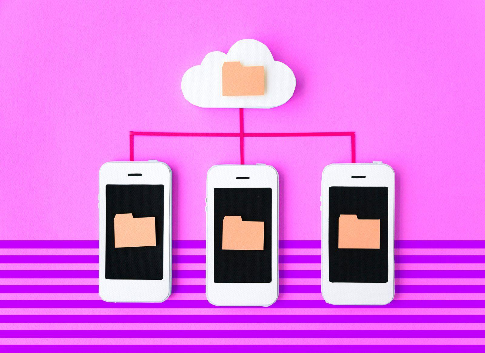 Image de stockage sur téléphone